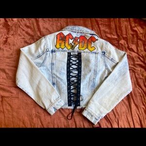 ACDC CROPPED JEAN JACKET